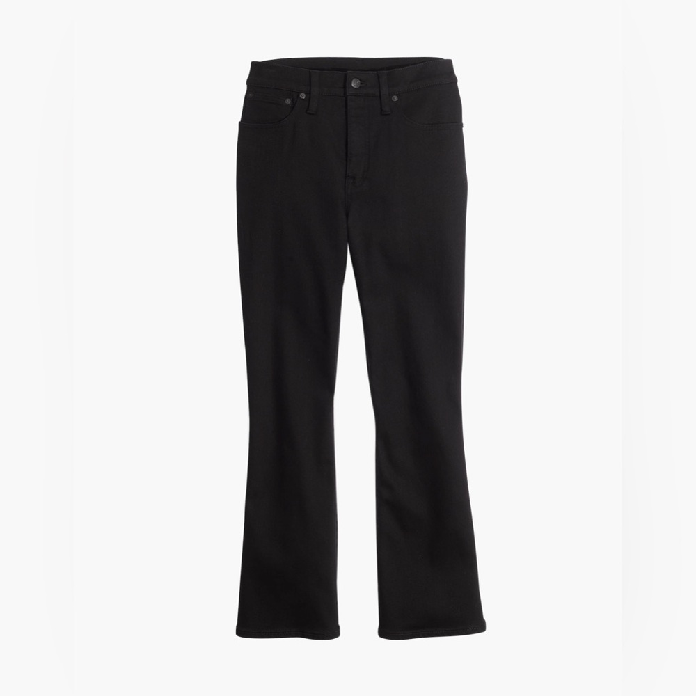 Madewell Petite Cali Demi-Boot Jeans in Black Frost